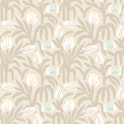 Chunky Flower Wallpaper - Hazelwood