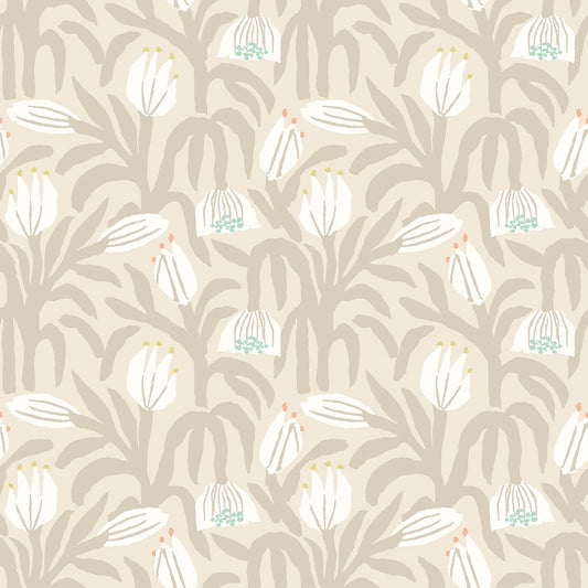 Chunky Flower Wallpaper - Hazelwood