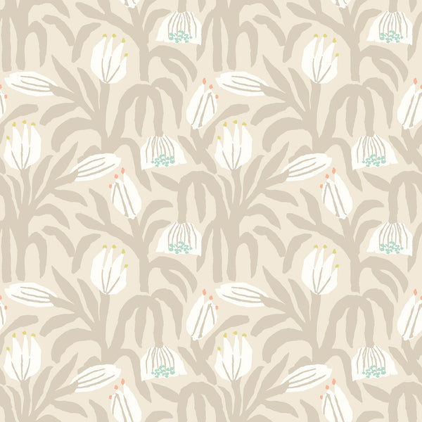 Sample - Chunky Flower Wallpaper - Hazelwood