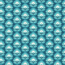 Retro Flower - Blooms Wallpaper - Teal Mix