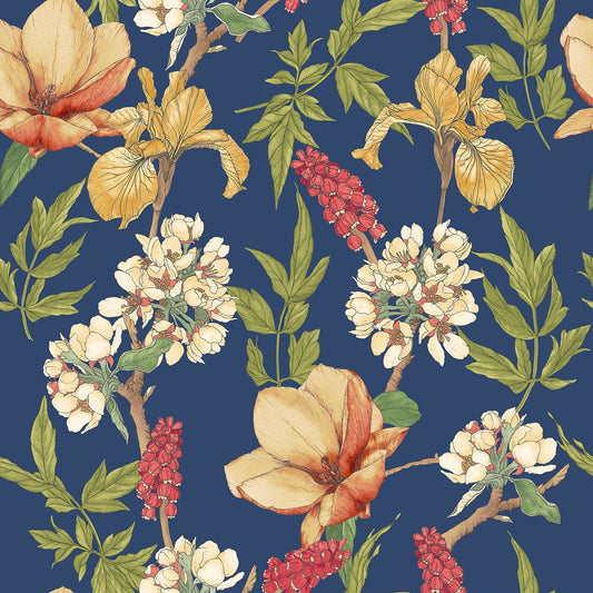 Orchid Bloom Wallpaper - Ginger & Ink