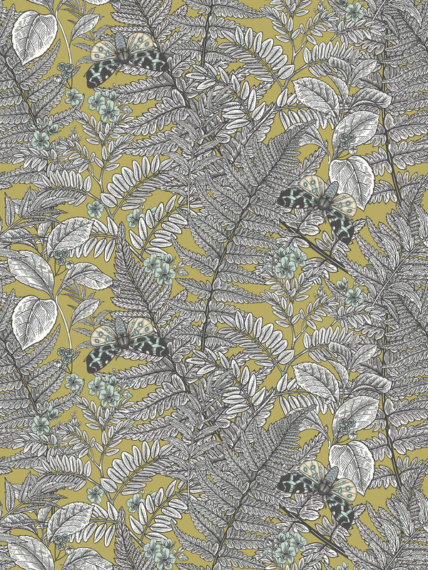 Sample - Wild Ferns Wallpaper - Olive
