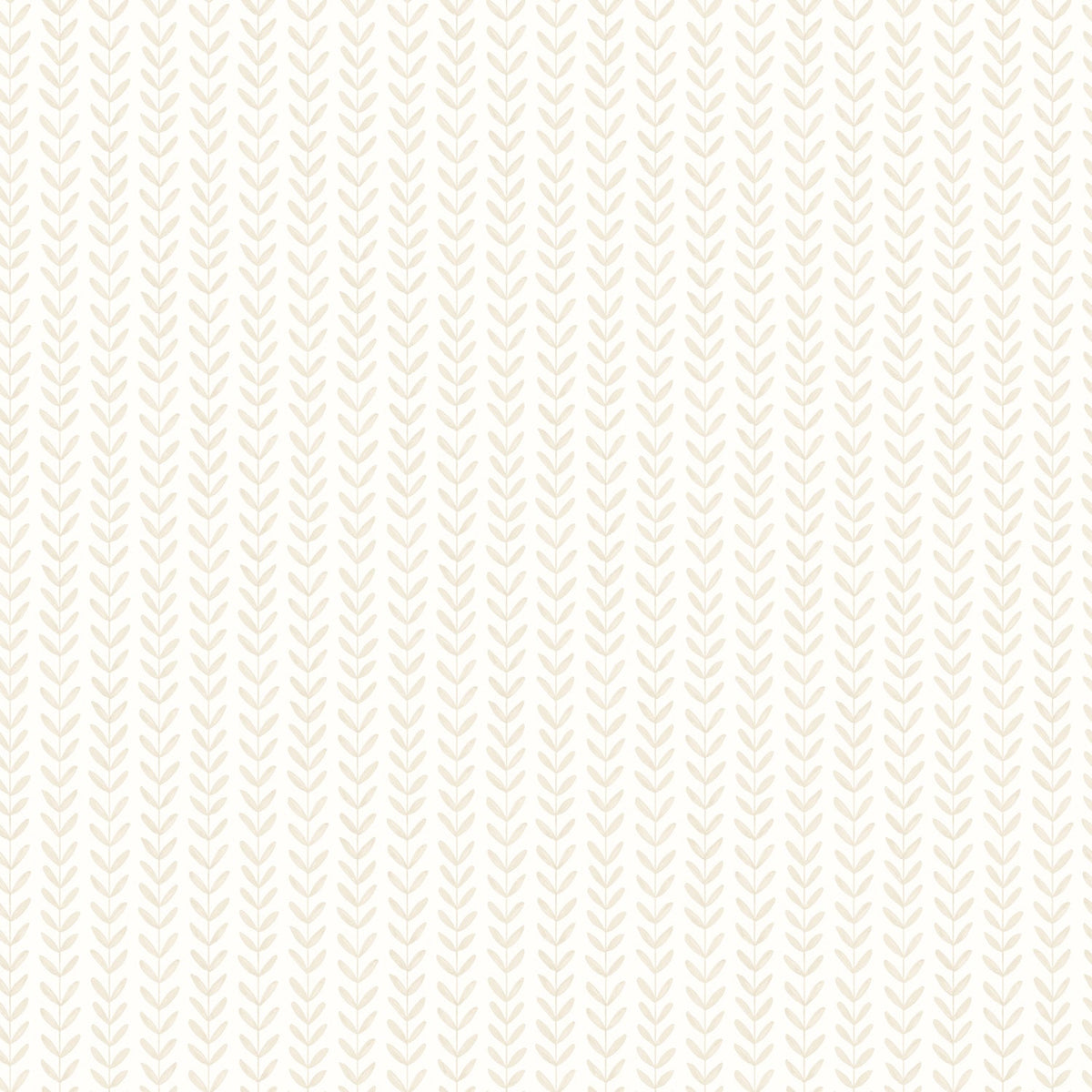 Sample - Ditsy Leaf Stripe Wallpaper - Linen