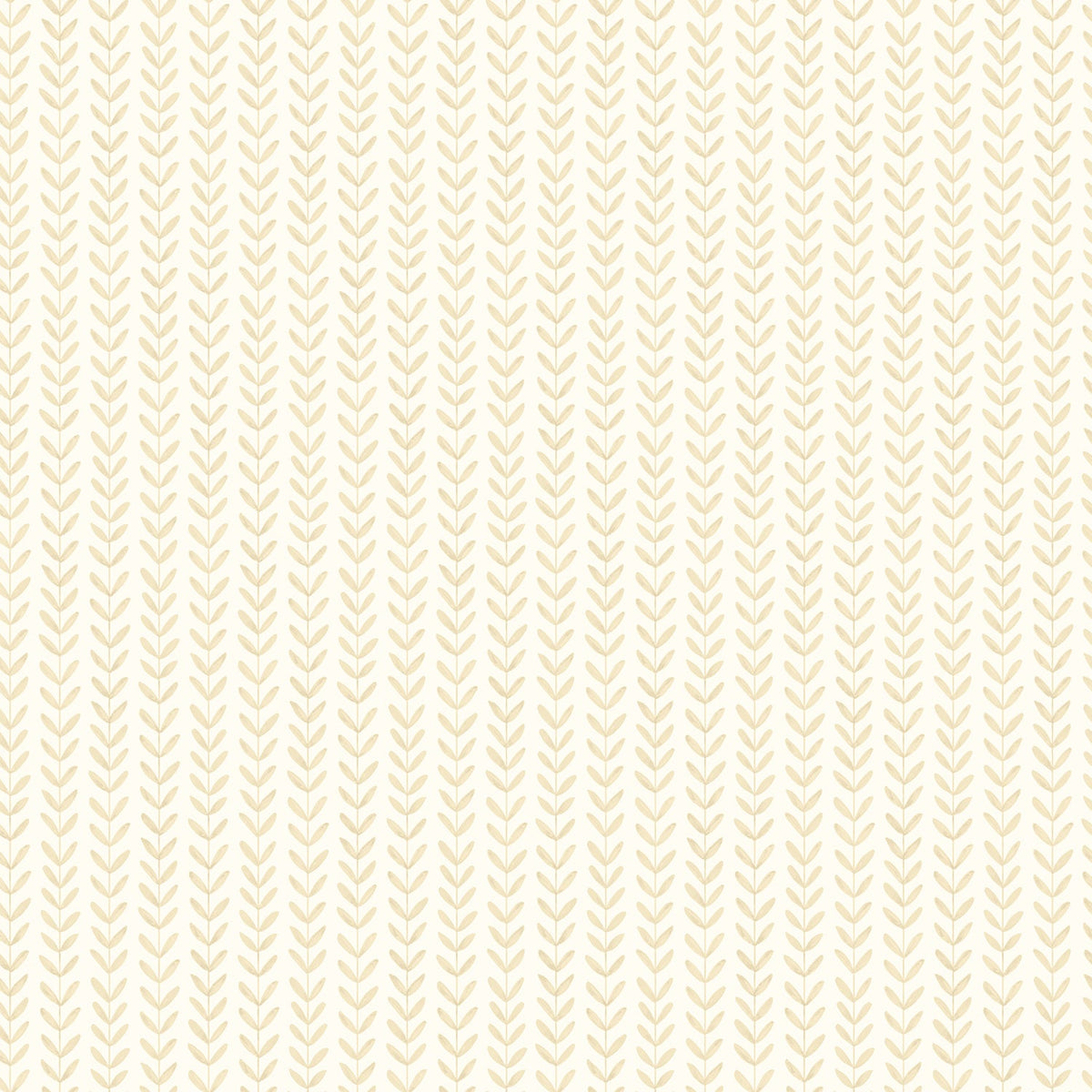 Sample - Ditsy Leaf Stripe Wallpaper - Hay