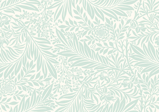 Leaf Vine Wallpaper - Seafoam