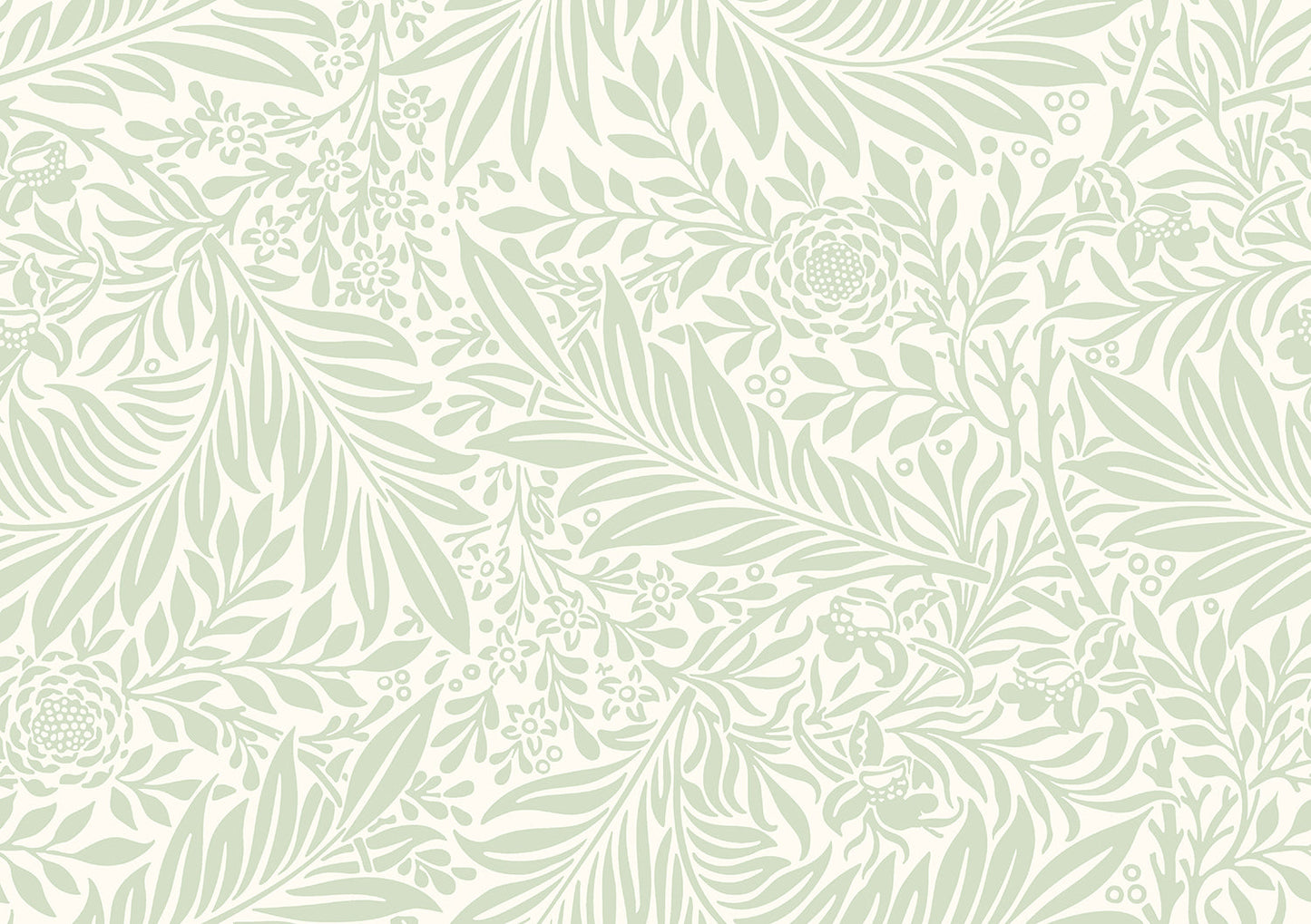 Leaf Vine Wallpaper - Sage