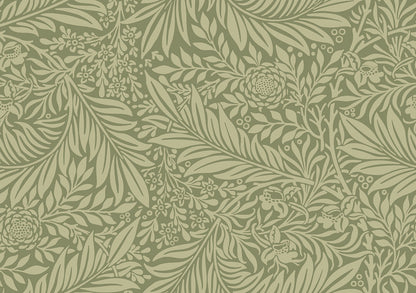 Leaf Vine Wallpaper - Olivine