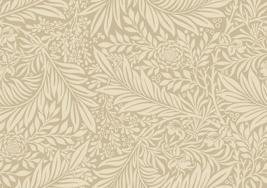 Leaf Vine Wallpaper - Straw