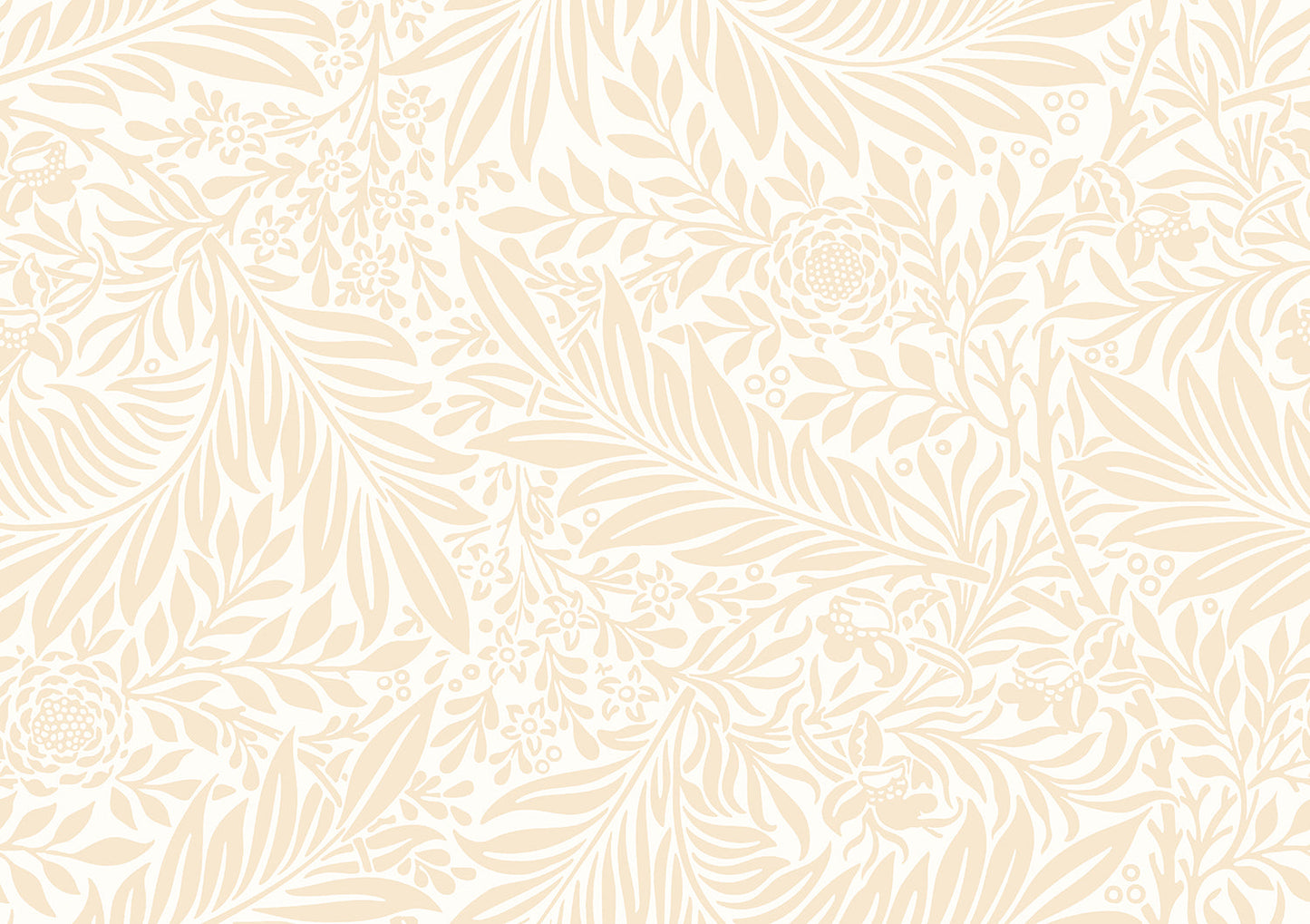 Leaf Vine Wallpaper - Butter