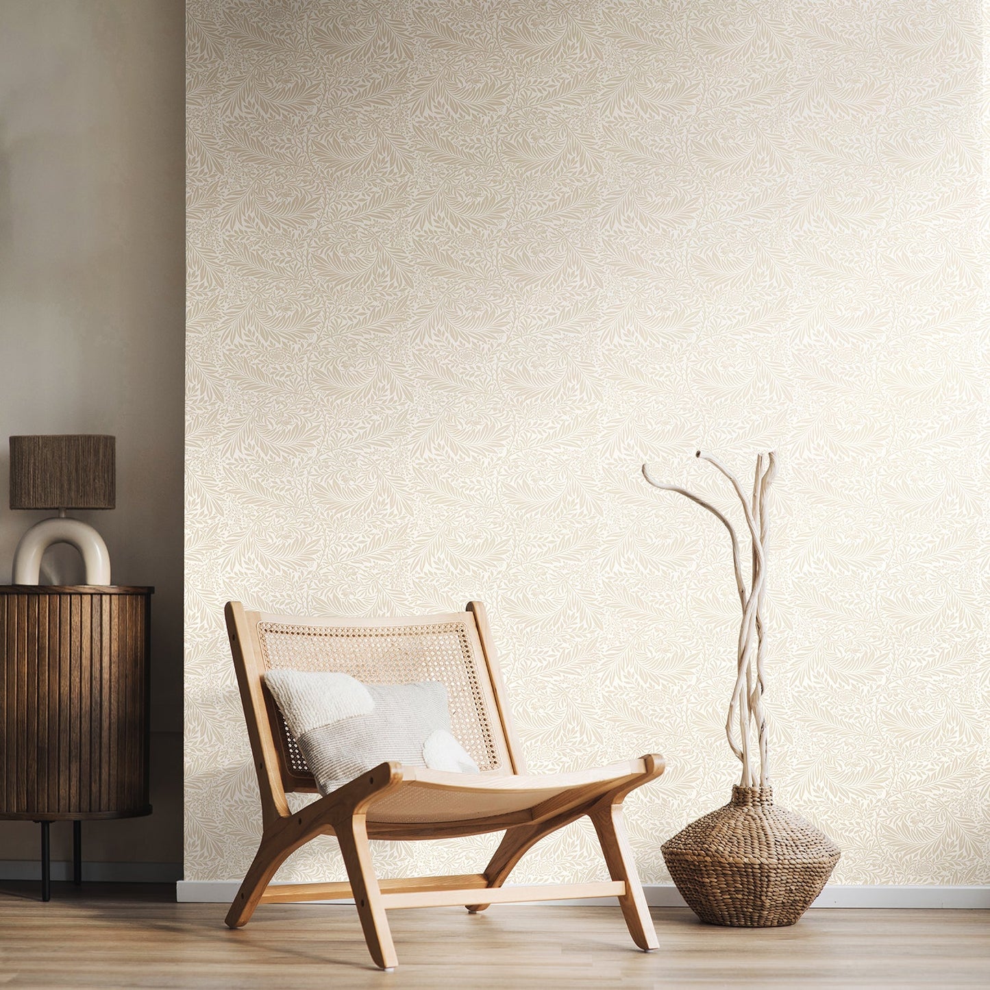 Leaf Vine Wallpaper - Natural
