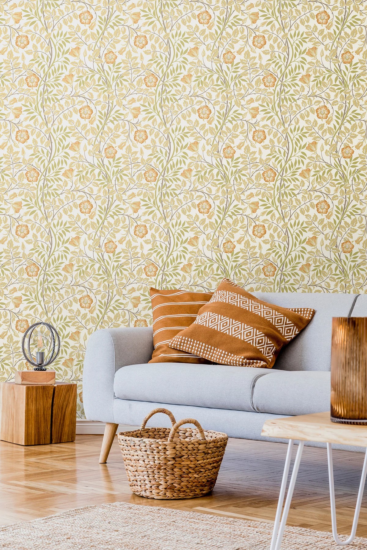 Rosehip Trail Wallpaper - Ohpopsi - Soft Amber