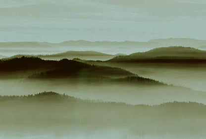 Horizon - Custom Sized Wallpaper Mural (per m2) - Beige/Green