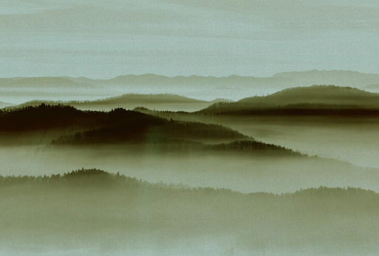 Horizon - Custom Sized Wallpaper Mural (per m2) - Beige/Green