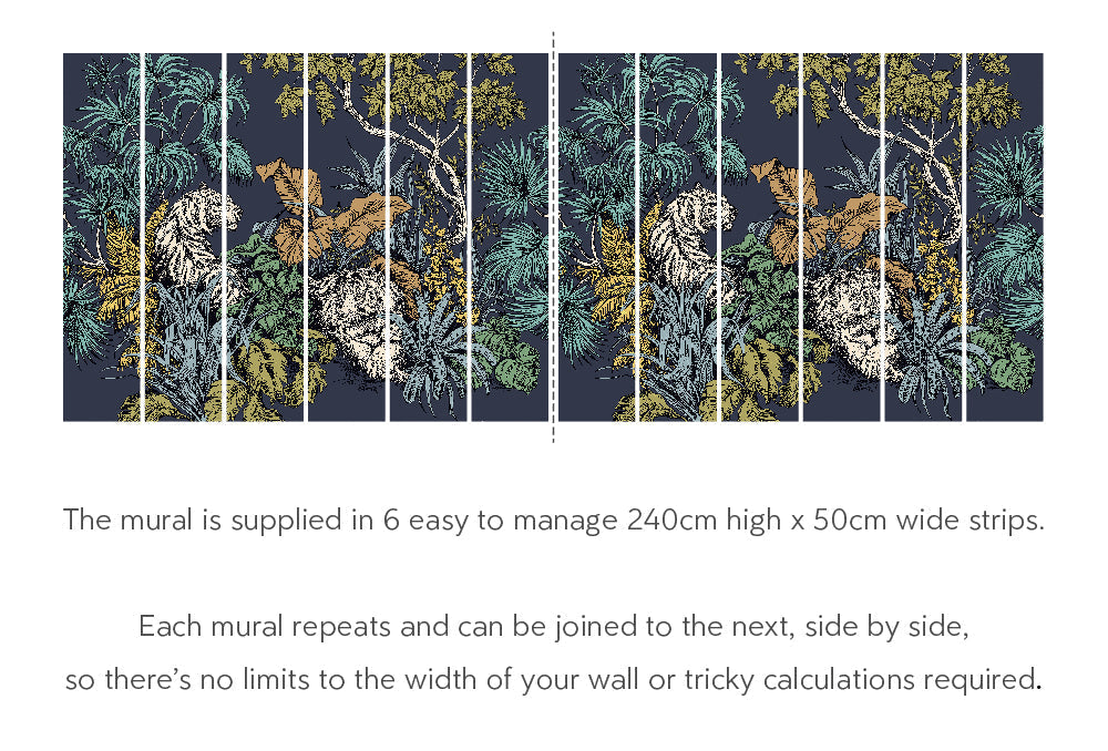 Roar Jungle - Hybrid Mural -  Inky