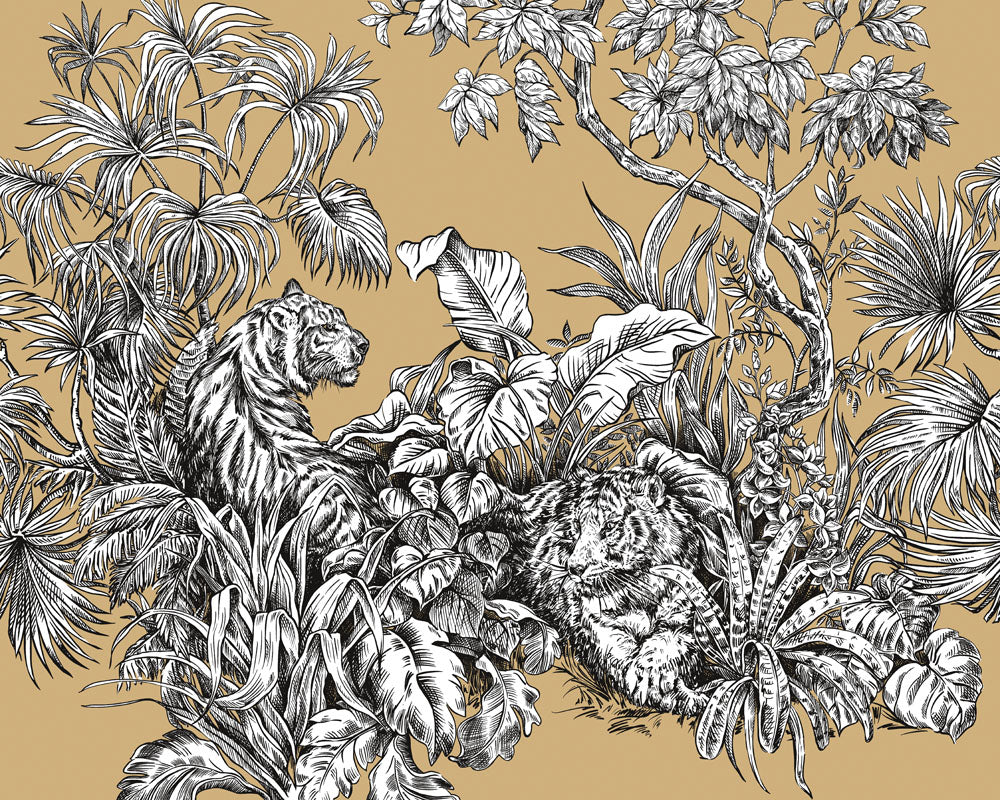 Roar Jungle - Hybrid Mural - Ginger