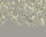 Trailing Wisteria - Hybrid Mural  - Linen & Stone