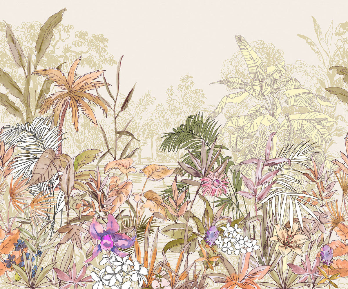 Sample – Humid Heat - Custom Sized Wallpaper Mural (per m2)