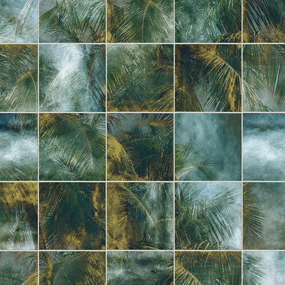 Palm Puzzle - Custom Sized Mural Wallpaper (per m2)