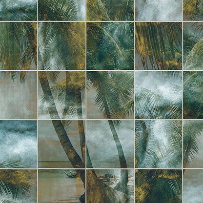 Palm Puzzle - Custom Sized Mural Wallpaper (per m2)