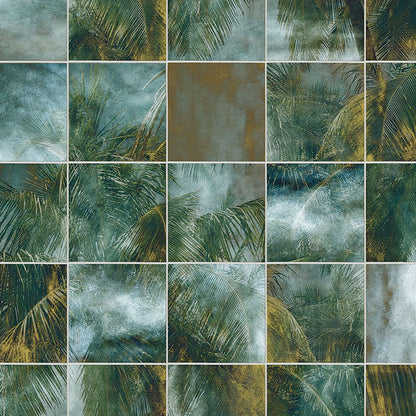 Palm Puzzle - Custom Sized Mural Wallpaper (per m2)