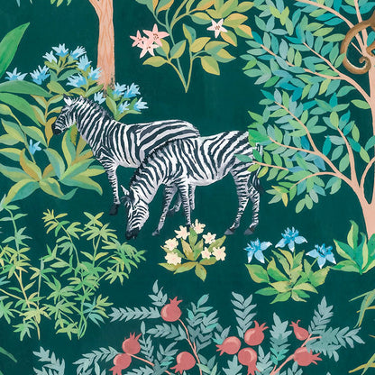 Happy Jungle - Custom Sized Mural Wallpaper (per m2)