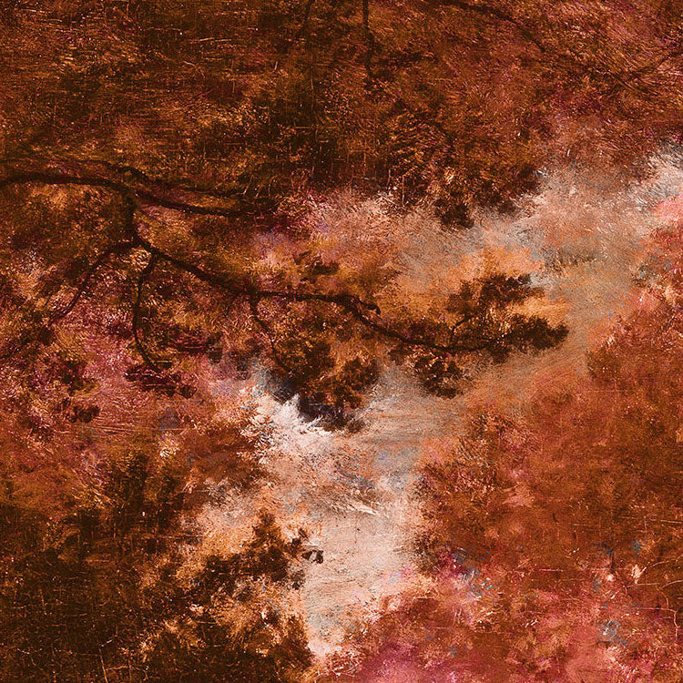 Autumna Rosso - Custom Sized Mural Wallpaper (per m2)