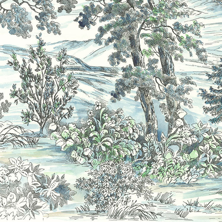 Highland Trees - Custom Sized Mural Wallpaper (per m2)