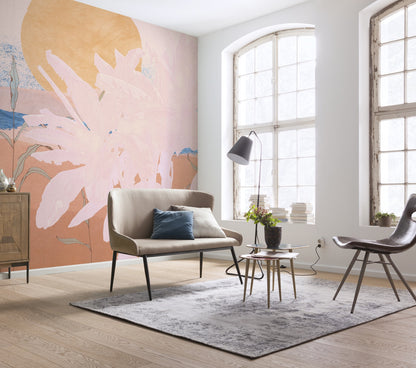 Platanos Pink - Custom Sized Mural Wallpaper (per m2)