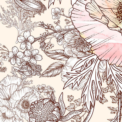 Allegra - Custom Sized Mural Wallpaper (per m2)