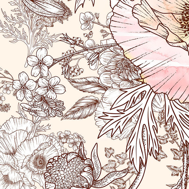 Allegra - Custom Sized Mural Wallpaper (per m2)