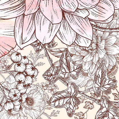 Allegra - Custom Sized Mural Wallpaper (per m2)