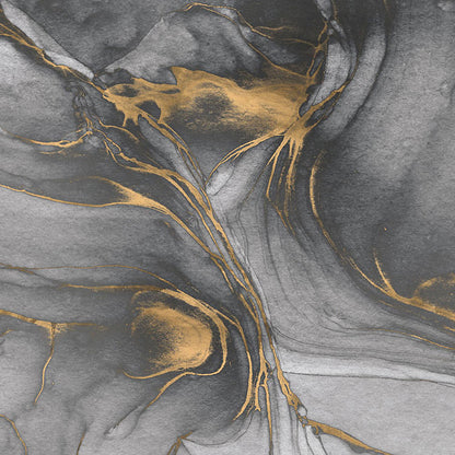 Ink Gold Flow - Custom Sized Mural Wallpaper (per m2)