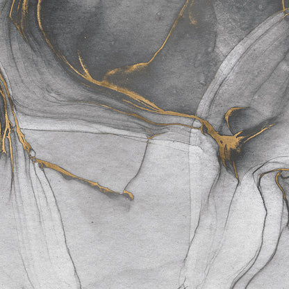 Ink Gold Flow - Custom Sized Mural Wallpaper (per m2)
