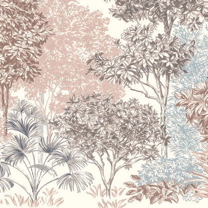 Painted Trees - Custom Sized Mural Wallpaper (per m2)