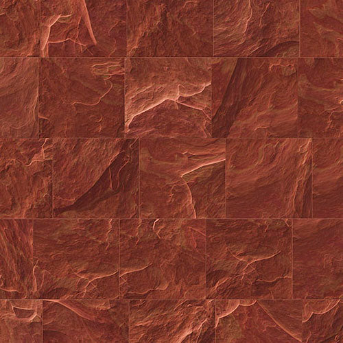 Red Slate Tiles - Custom Sized Mural Wallpaper (per m2)
