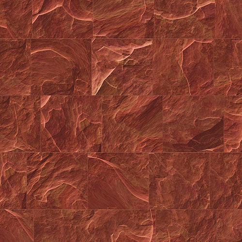 Red Slate Tiles - Custom Sized Mural Wallpaper (per m2)