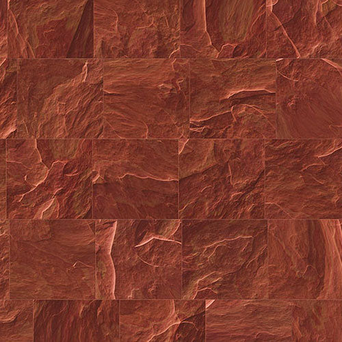 Red Slate Tiles - Custom Sized Mural Wallpaper (per m2)