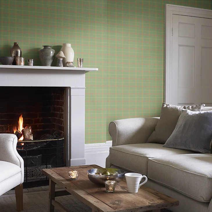 Islay Wallpaper by Mulberry Home - Emerald