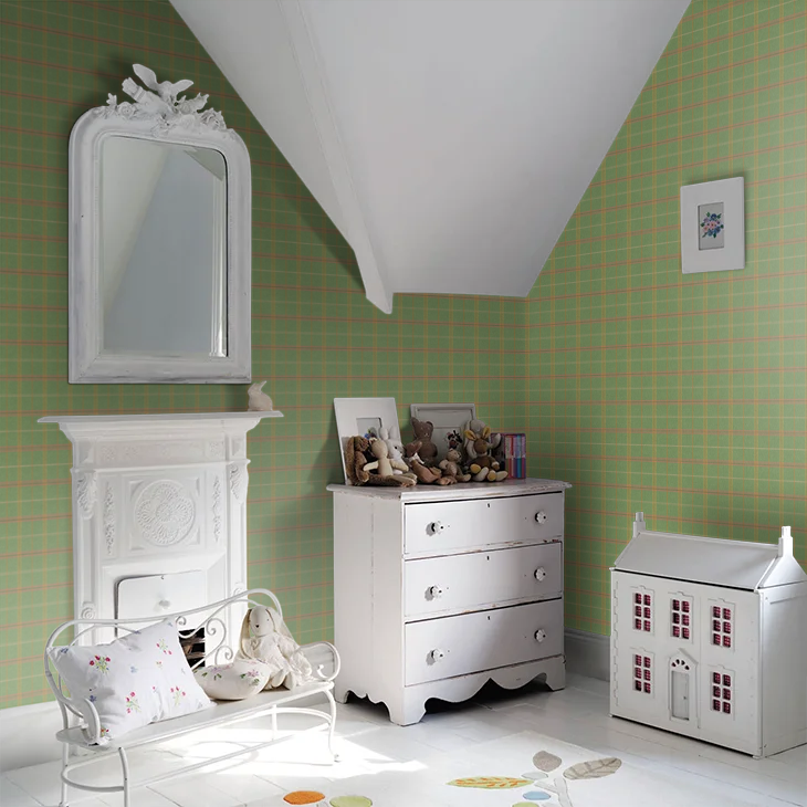 Islay Wallpaper by Mulberry Home - Emerald