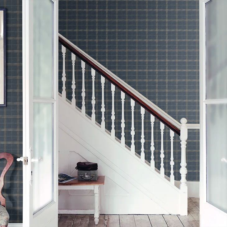 Islay Wallpaper by Mulberry Home - Indigo