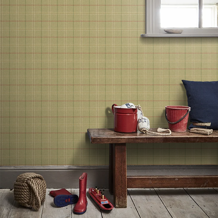 Islay Wallpaper by Mulberry Home - Lovat