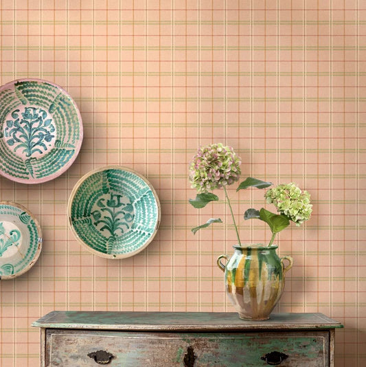 Islay Wallpaper by Mulberry Home - Tea Rose