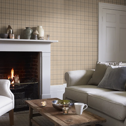 Islay Wallpaper by Mulberry Home - Woodsmoke