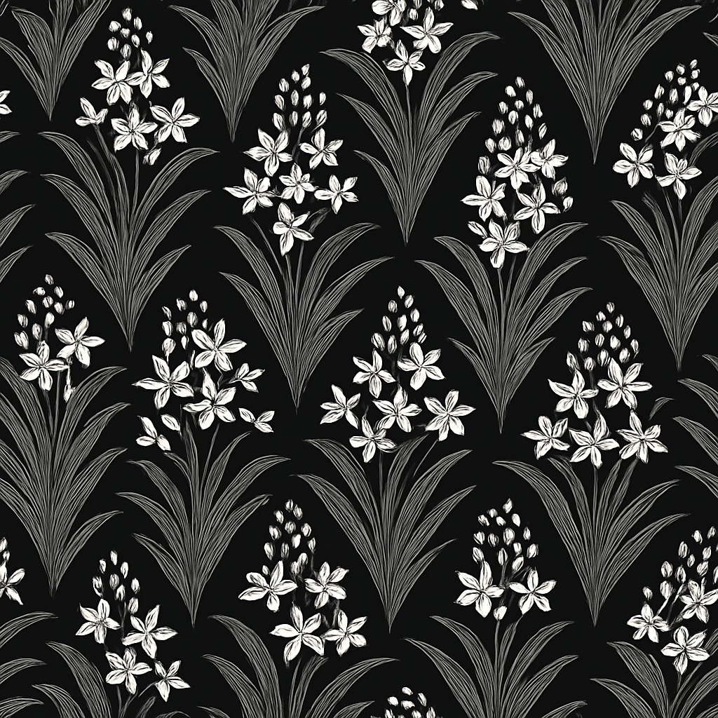 Lila Wallpaper - Customisable - Black and White