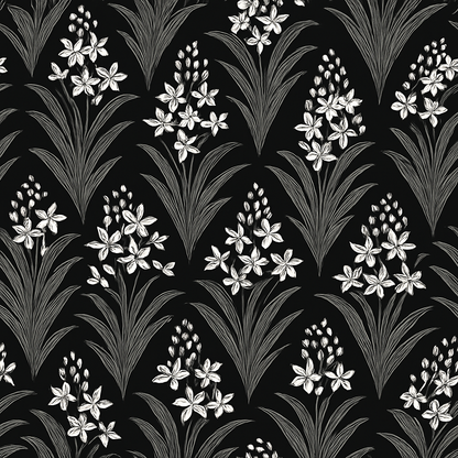 Lila Wallpaper - Customisable - Black and White