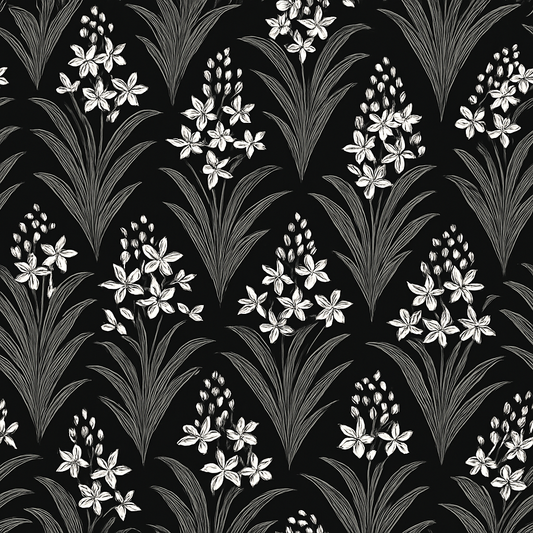 Lila Wallpaper - Customisable - Black and White
