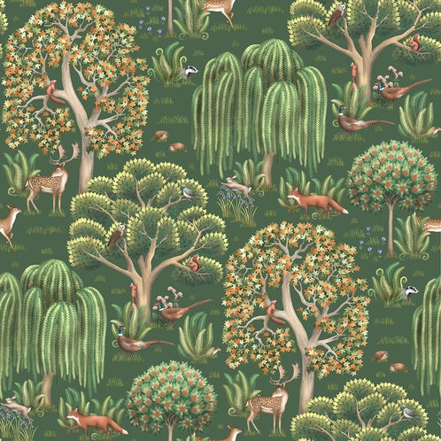 In The Woods Hybrid Wallpaper Murals - 7 Colours