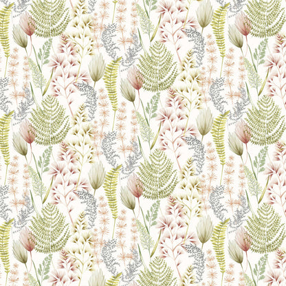 Summer Ferns Wallpaper - Terracotta