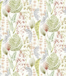 Summer Ferns Wallpaper - Terracotta