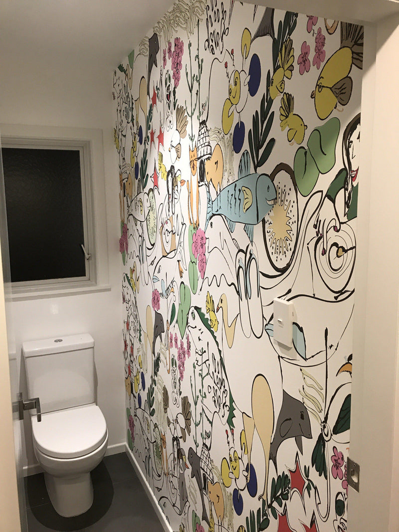 Jacinda - Colour - Custom Sized Wallpaper Mural (per m2)